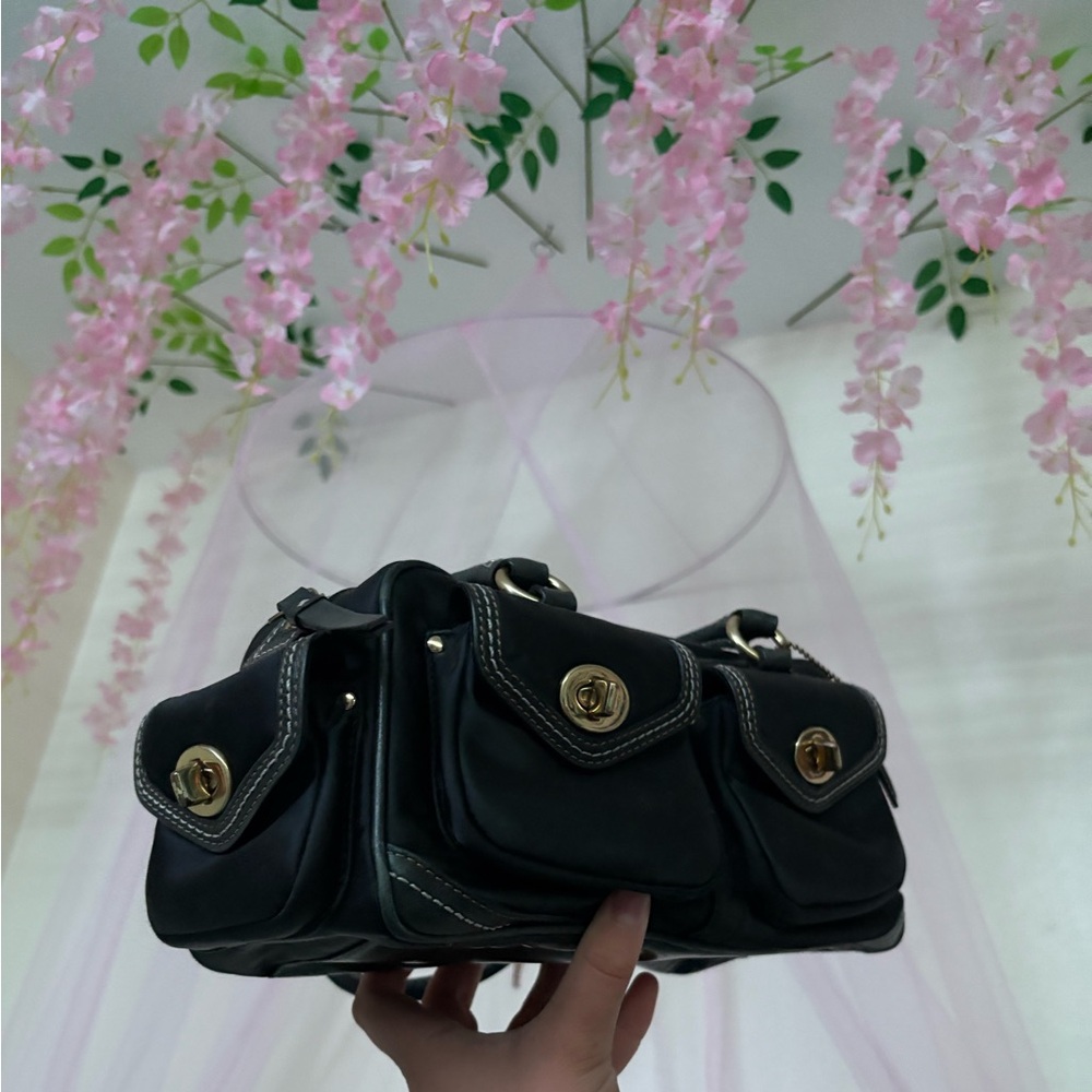 Small Coach Satin Gallery Satchel